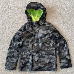 Kids Joe Fresh Camouflage Raincoat with Green Lining